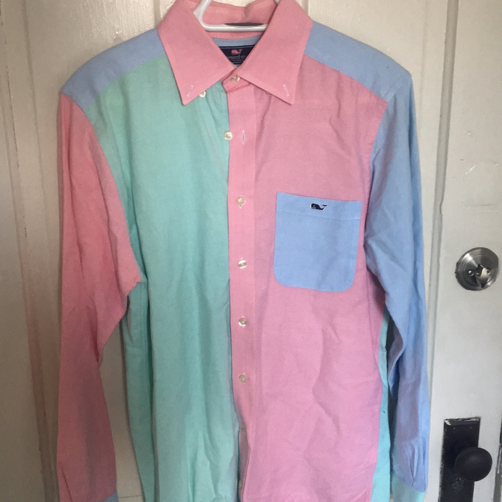 Vineyard Vine Slim multicolored Party Tucker Shirt